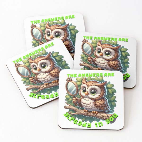 Item preview, The Answers Are Already in You – Cartoon Owl Art  designed and sold by MTeesGA.