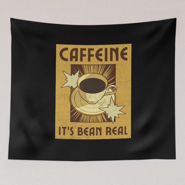 Item preview, Caffeine — It’s Bean Real | Coffee Lover Retro designed and sold by TeesByAitch.