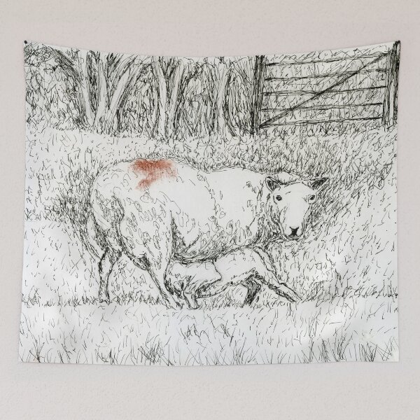 Item preview, Sheep and Lamb after Henry Moore designed and sold by LymphomaLass.