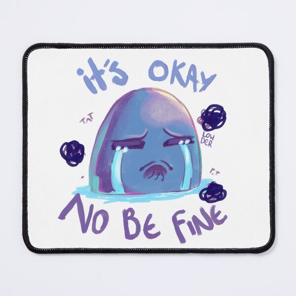 Item preview, It’s Okay to Not Be Okay – Crying Cute Design for Mental Health Awareness designed and sold by lowder.