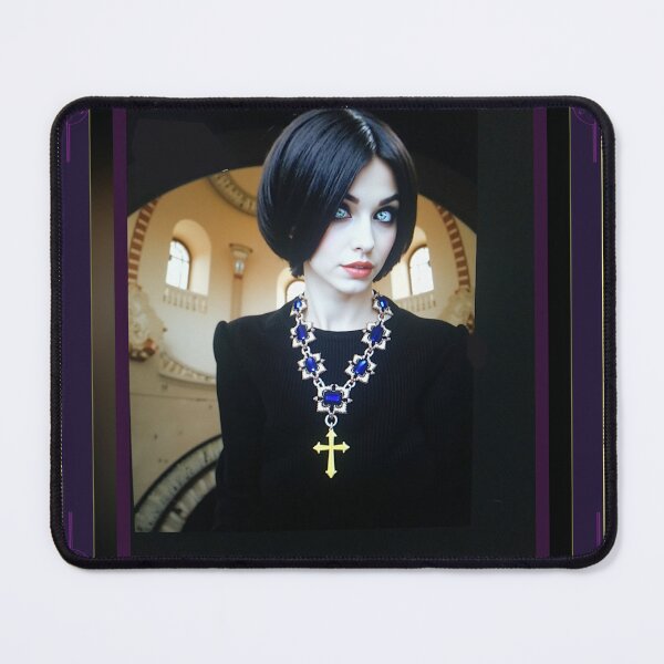 Item preview, Orthodox Grace: Greek Beauty with Golden Cross designed and sold by Sanctum Icons.