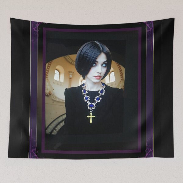 Item preview, Orthodox Grace: Greek Beauty with Golden Cross designed and sold by Sanctum Icons.