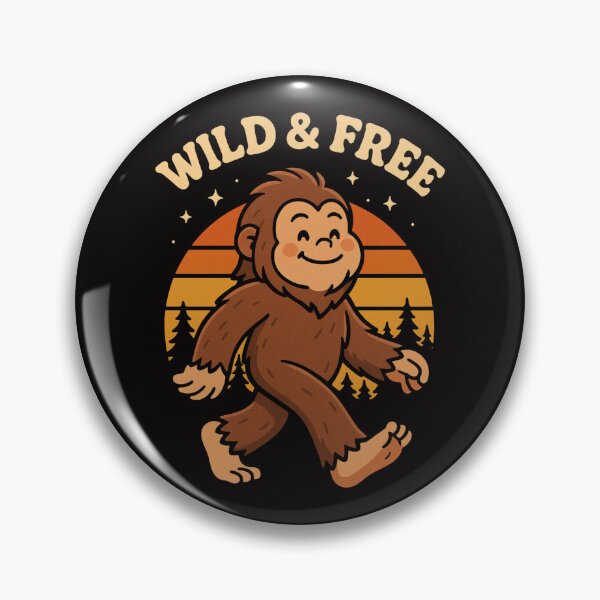 Item preview, Wild and Free Sasquatch Vintage Sunset designed and sold by THIENVT.