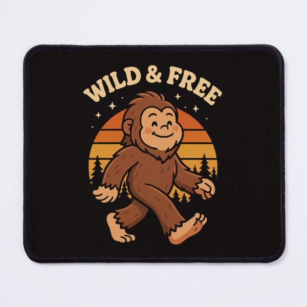 Item preview, Wild and Free Sasquatch Vintage Sunset designed and sold by THIENVT.