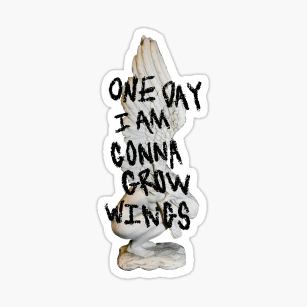 Item preview, One Day, I Am Gonna Grow Wings - Kneeling designed and sold by muggeoss!.