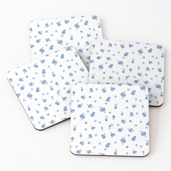 Item preview, Blue ditsy floral print designed and sold by itgirlcreative.