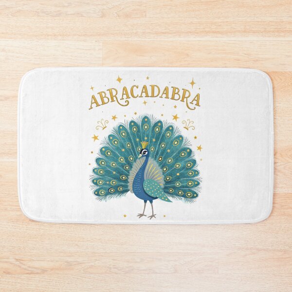 Item preview, Abracadabra Magic Peacock Illustration – Mystical Bird Art with Gold Stars designed and sold by asliberry.