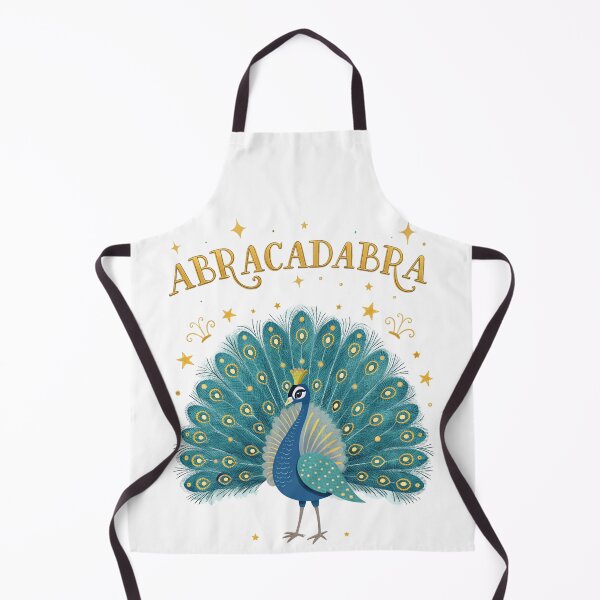 Item preview, Abracadabra Magic Peacock Illustration – Mystical Bird Art with Gold Stars designed and sold by asliberry.