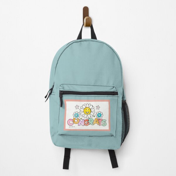 Item preview, Rainbow Congrats - watercolor illustration designed and sold by Annie Mason Art.