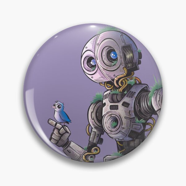 Item preview, Kip-113 & the Bluebird – Whimsical Robot Companion Art designed and sold by SrGeeOh.