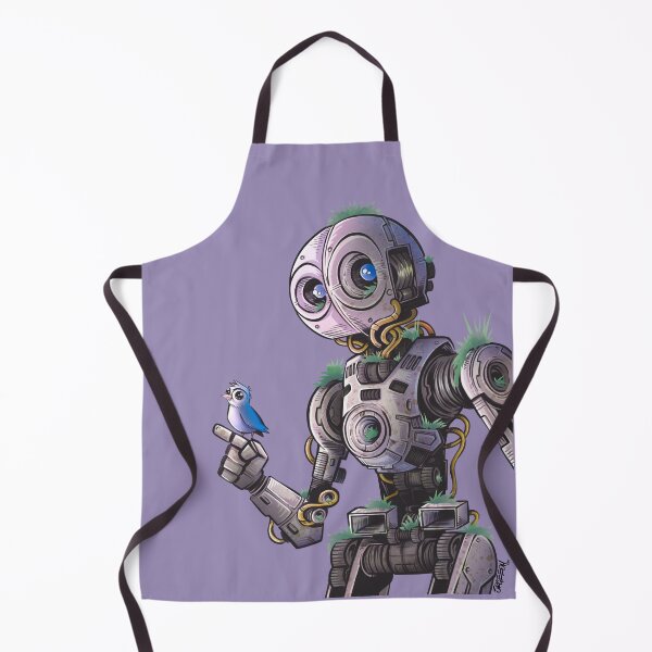 Item preview, Kip-113 & the Bluebird – Whimsical Robot Companion Art designed and sold by SrGeeOh.