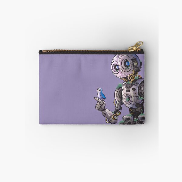 Item preview, Kip-113 & the Bluebird – Whimsical Robot Companion Art designed and sold by SrGeeOh.