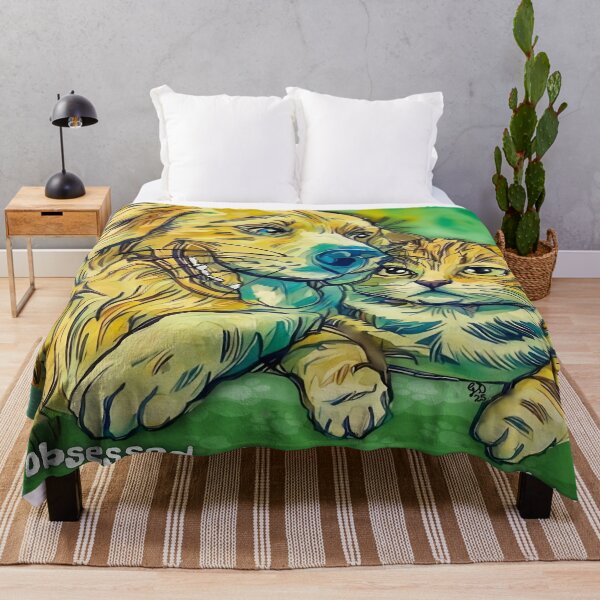 Item preview, Obsessed with You Actually – Funny Dog and Cat Art designed and sold by gleefulme.