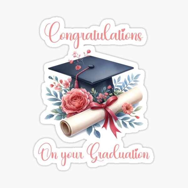 Item preview, Congratulations Graduation Card with Cap and Scroll designed and sold by BuxomBabe21.