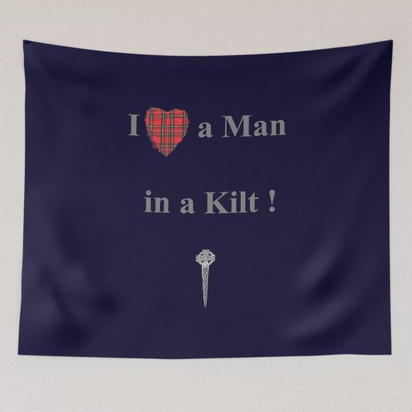Item preview, Royal Stewart Heart Man in a Kilt designed and sold by Murph's Images.