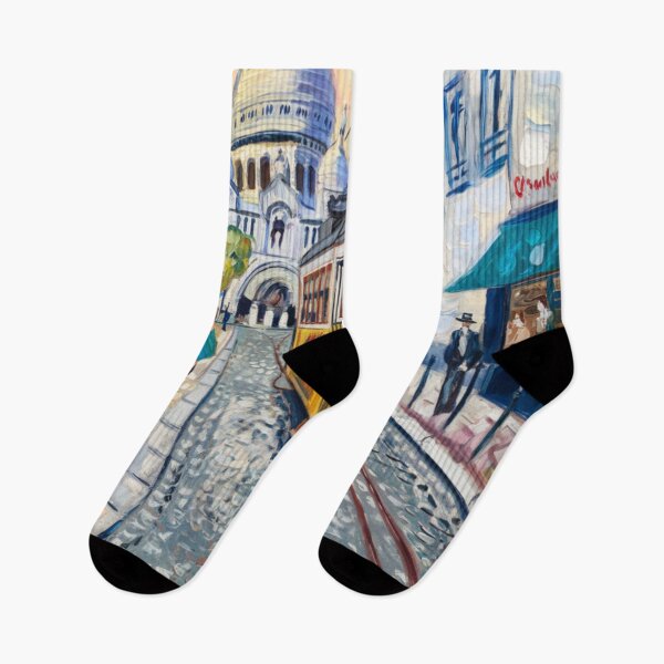 Item preview, Montmartre Paris Travel Art – Impressionist Painting  designed and sold by CARRAANN.