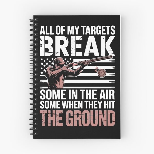Item preview, All My Targets Break Some in Air Some on Ground Patriotic Shooting Sports Clay Pigeon Trap Skeet designed and sold by AScribbler0.