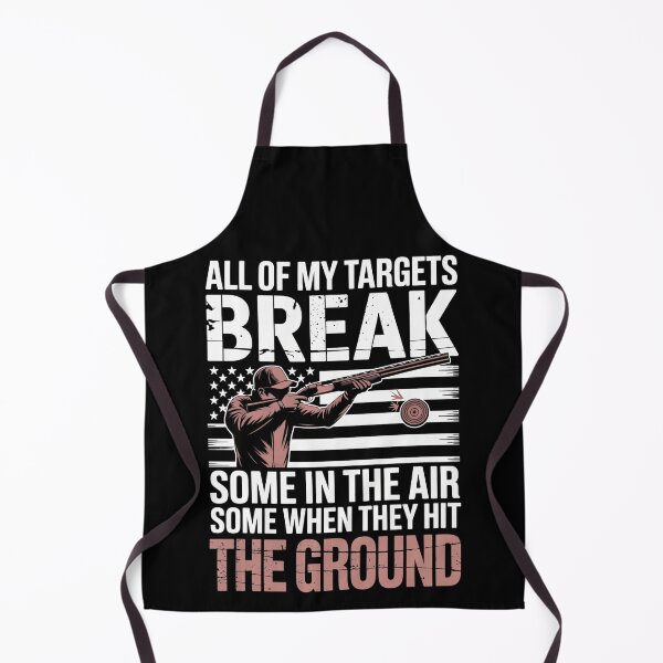 Item preview, All My Targets Break Some in Air Some on Ground Patriotic Shooting Sports Clay Pigeon Trap Skeet designed and sold by AScribbler0.