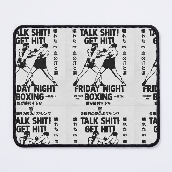 Item preview, Talk Shit Get Hit! vintage fight poster designed and sold by PIXEL POP DESIGNS - Beyond the Norm!.