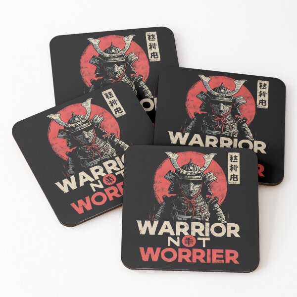 Item preview, Warrior Not Worrier - Japanese Samurai designed and sold by Cynora.
