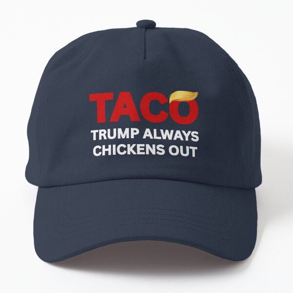 Item preview, TACO Trump Always Chickens Out, Anti-Trump Tariffs Protest designed and sold by FunToTheFullest.