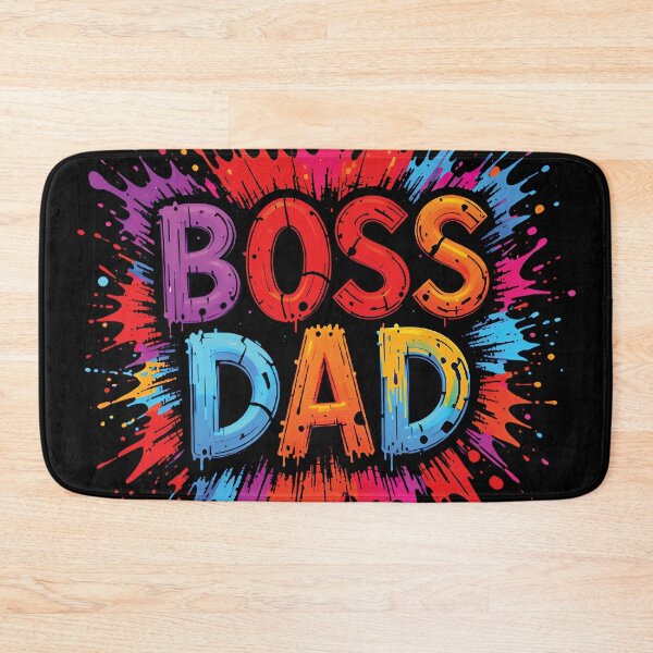 Item preview, "BOSS DAD" – Father’s Day Typography with Explosive Splash Effect designed and sold by BrushRushX.