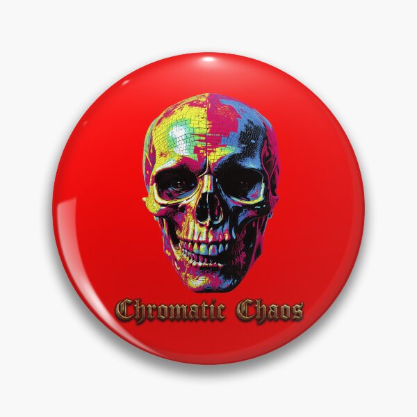 Item preview, Chrome colors skull with text designed and sold by AD-Digital-Art.