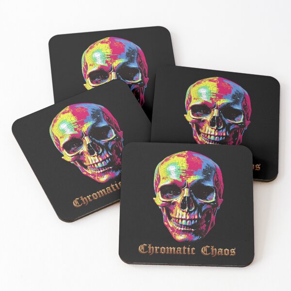 Item preview, Chrome colors skull with text designed and sold by AD-Digital-Art.