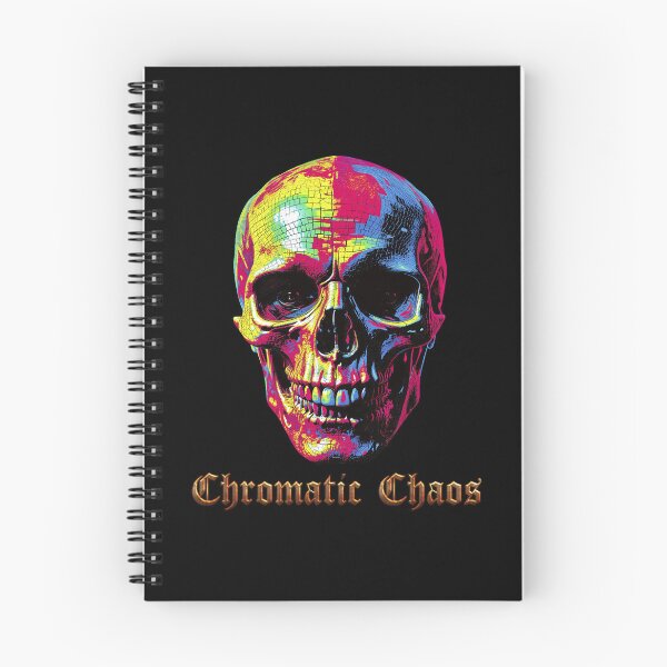 Item preview, Chrome colors skull with text designed and sold by AD-Digital-Art.
