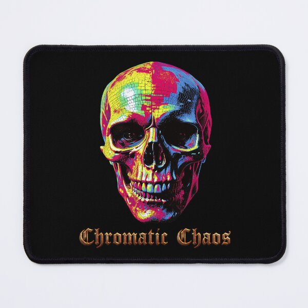Item preview, Chrome colors skull with text designed and sold by AD-Digital-Art.