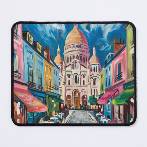 Item preview, “Montmartre Paris” Streetscape - Travel Art Poster. By Carraann designed and sold by CARRAANN.