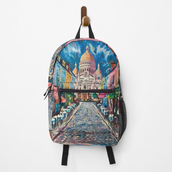 Artikelvorschau, Straßenbild „Montmartre Paris“ – Reisekunstplakat. Von Carraann entworfen und verkauft von CARRAANN.