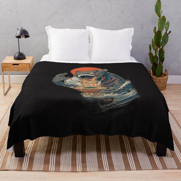 Item preview, The Great Ramen Monster – Japanese Wave Parody designed and sold by harry mac.