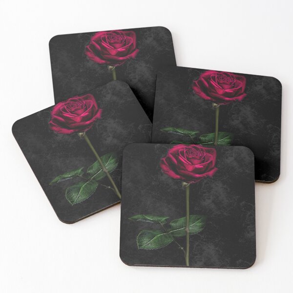 Item preview, Red Rose On Dark Background  designed and sold by MonicPhotoMonic.