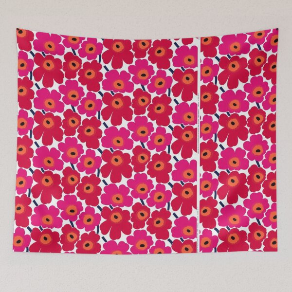Item preview, red flowers designed and sold by Pretty Postcards.