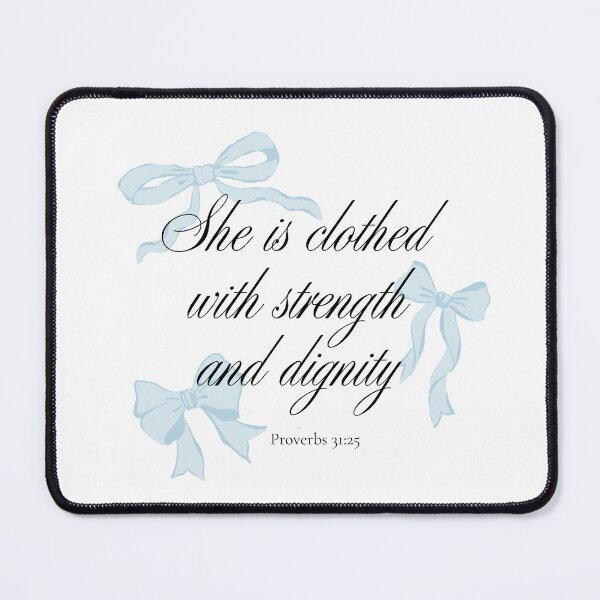 Item preview, She is Clothed (Blue) designed and sold by Lil Bits Art.