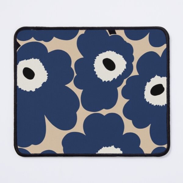 Item preview, blue big flowers designed and sold by Pretty Postcards.