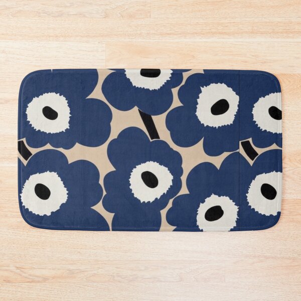 Item preview, blue big flowers designed and sold by Pretty Postcards.