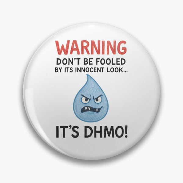 Item preview, Dihydrogen Monoxide Warning – Funny Hand-Drawn Science Joke designed and sold by kidcartoon.