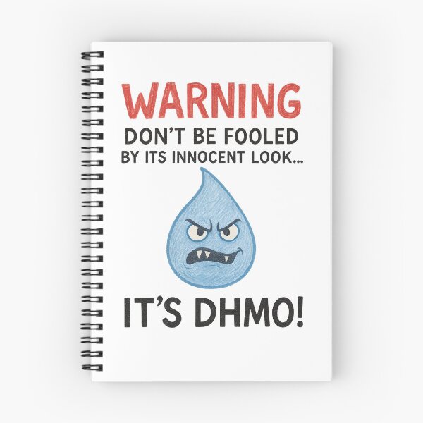 Item preview, Dihydrogen Monoxide Warning – Funny Hand-Drawn Science Joke designed and sold by kidcartoon.