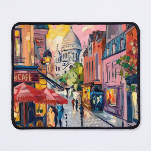 Item preview, Montmartre Paris – Impressionist Travel Painting. Art By Carraann designed and sold by CARRAANN.