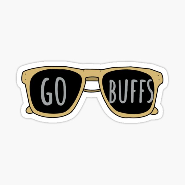 Aperçu de l'œuvre Lunettes de soleil des Colorado Boulder Buffalos créée et vendue par aghdesigns3.