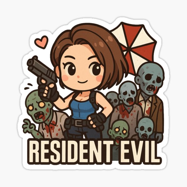 Item preview, Jill Valentine mit Zombies designed and sold by sp4cecowboy.