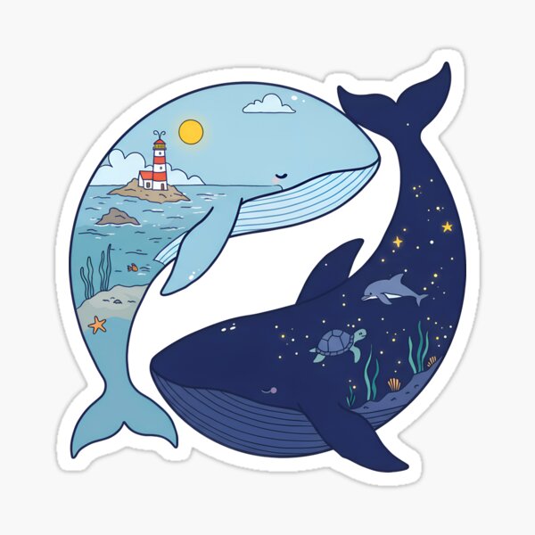 Item preview, Whale Yin Yang | Ocean Balance designed and sold by Timegraf.