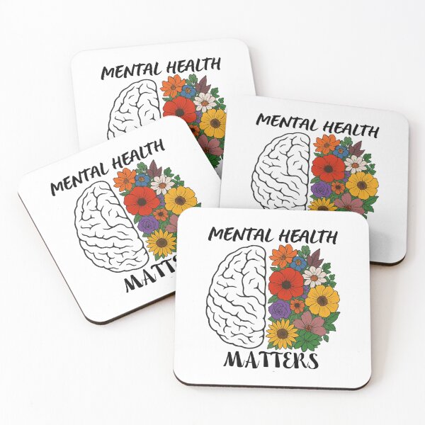 Item preview, Mental Health Matters, Floral Brain, ABA Therapist, Speech Therapy, BCBA designed and sold by Orvista.