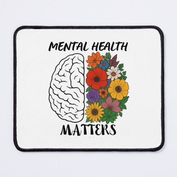 Item preview, Mental Health Matters, Floral Brain, ABA Therapist, Speech Therapy, BCBA designed and sold by Orvista.
