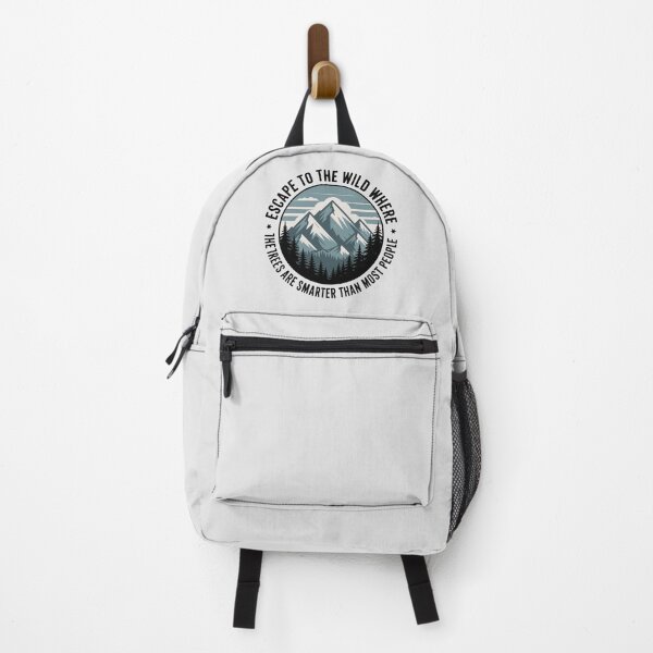 Item preview, Funny Nature Lover – “Escape to the Wild Where the Trees Are Smarter Than Most People” designed and sold by just-quotes.