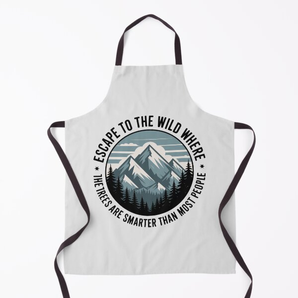 Item preview, Funny Nature Lover – “Escape to the Wild Where the Trees Are Smarter Than Most People” designed and sold by just-quotes.