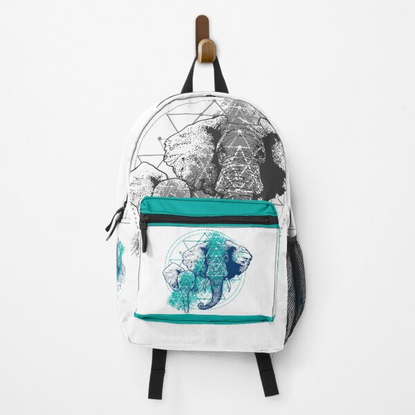 Item preview, Watercolor Elephant Mandala Art – Sacred Geometry Elephant Mother and Baby Illustration designed and sold by StickerAndLove.