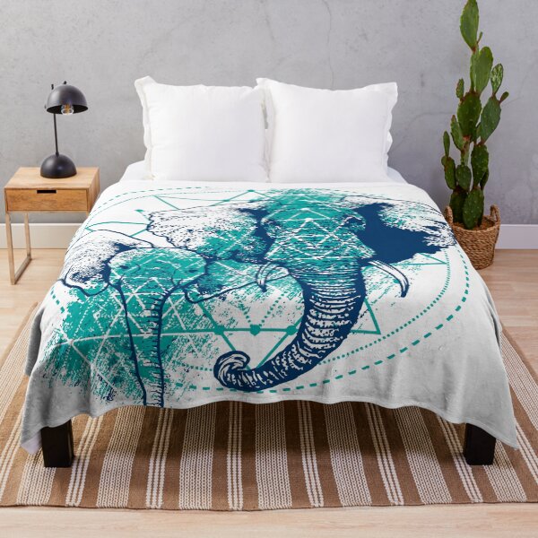 Item preview, Watercolor Elephant Mandala Art – Sacred Geometry Elephant Mother and Baby Illustration designed and sold by StickerAndLove.